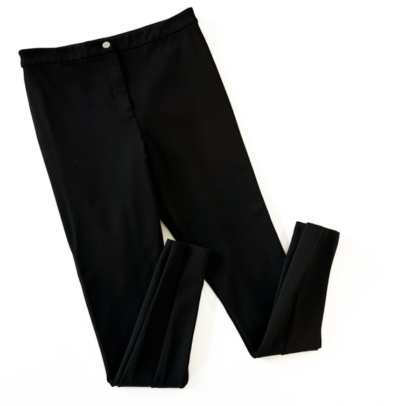 Theory Womens 8 Skinny Pant in Compact Knit Jersey Black High Rise Career - Picture 2 of 7